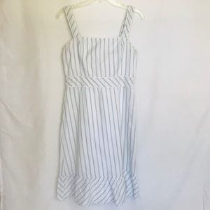 Ann Taylor LOFT Blue “Ticking” Stripe Dress
